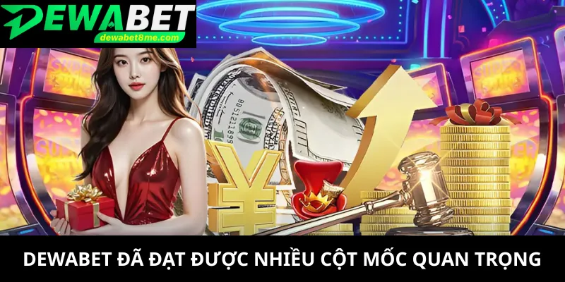 DEWABET đã đạt được nhiều cột mốc quan trọng