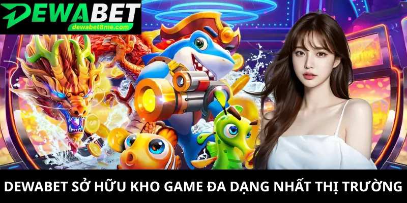 DEWABET sở hữu kho game đa dạng nhất thị trường