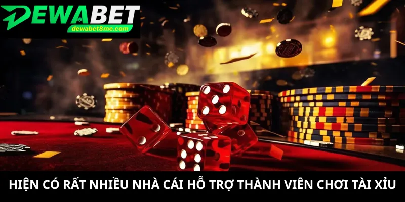 Hiện có rất nhiều nhà cái hỗ trợ thành viên chơi tài xỉu