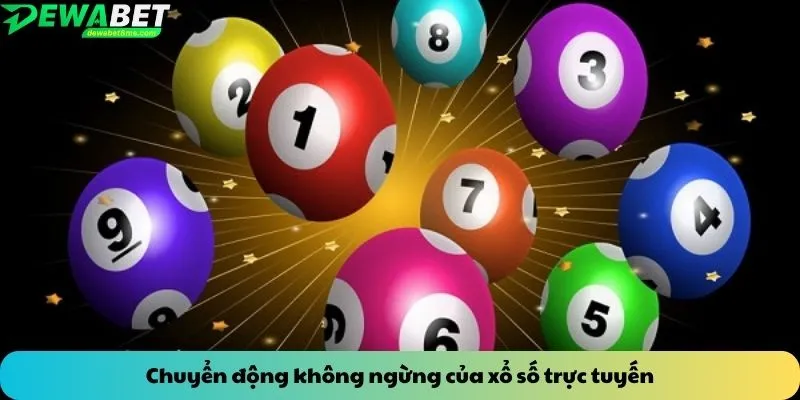 Chuyển động không ngừng của xổ số trực tuyến